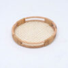 Trending Round rattan open weave serving tray/decorative trays/rattan weaving tray