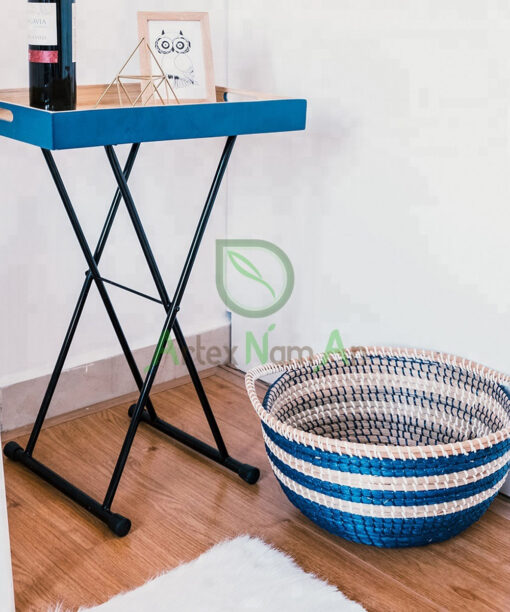 Beautiful Scandinavian Design Woven Seagrass Storage Basket Hamper Organizer From Vietnam SG 09 05 369 01