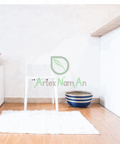 Beautiful Scandinavian Design Woven Seagrass Storage Basket Hamper Organizer From Vietnam SG 09 05 369 01