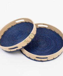 Eco Friendly Seagrass Bamboo Decorative Serving Tray SGS 09 03 055 01