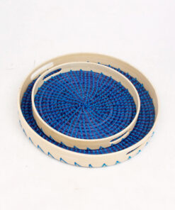 Eco Friendly Seagrass Bamboo Decorative Serving Tray SGS 09 03 055 01