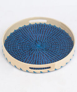 Eco Friendly Seagrass Bamboo Decorative Serving Tray SGS 09 03 055 01