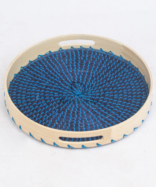 Eco Friendly Seagrass Bamboo Decorative Serving Tray SGS 09 03 055 01