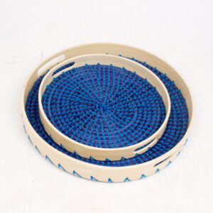 Eco Friendly Seagrass Bamboo Decorative Serving Tray SGS 09 03 055 01