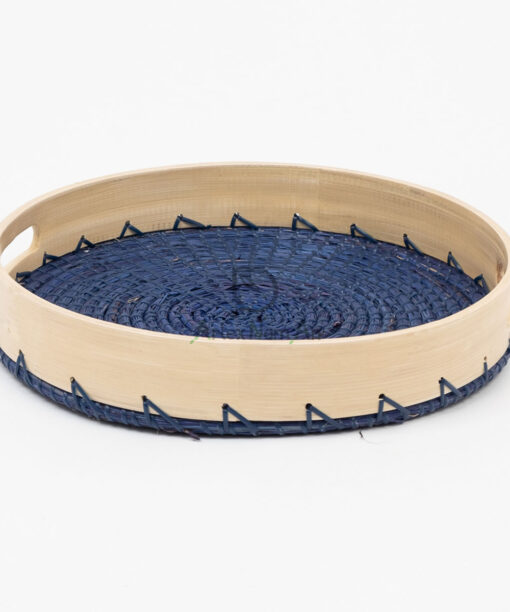 Eco Friendly Seagrass Bamboo Decorative Serving Tray SGS 09 03 055 01