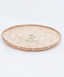 Eco-friendly Round Natural Bamboo Winnowing Tray NBR 09 30 001 01