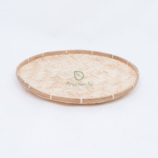 Eco-friendly Round Natural Bamboo Winnowing Tray NBR 09 30 001 01