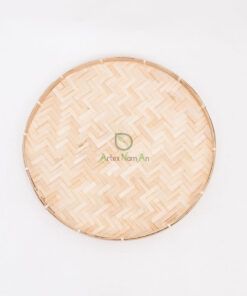 Eco-friendly Round Natural Bamboo Winnowing Tray NBR 09 30 001 01