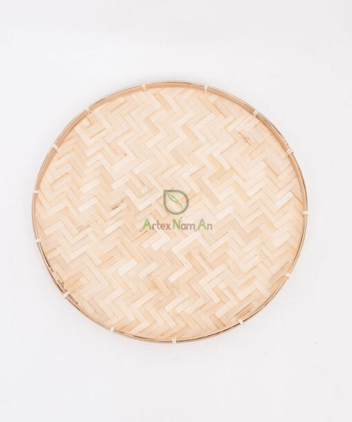 Eco-friendly Round Natural Bamboo Winnowing Tray NBR 09 30 001 01