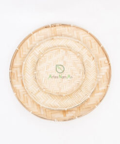 Eco-friendly Round Natural Bamboo Winnowing Tray NBR 09 30 001 01