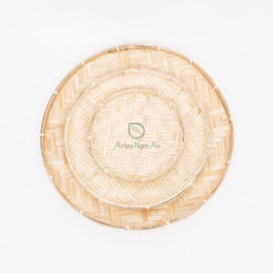 Eco-friendly Round Natural Bamboo Winnowing Tray NBR 09 30 001 01