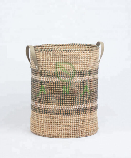 Farm-house Storage Hamper Basket Made From Water Hyacinth With Handles SG 09 05 370 01