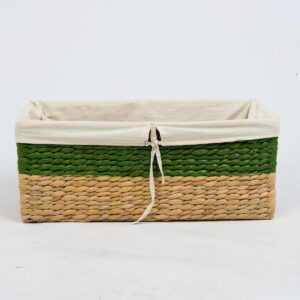 Farmhouse water hyacinth storage picnic basket tray W 06 05 217 01