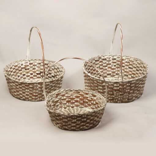 Handmade Flower Basket With Handle NB 09 05 121 1