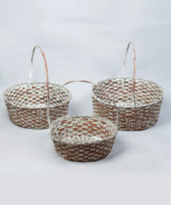 Handmade Flower Basket With Handle NB 09 05 121 1