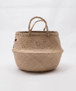 Modern Seagrass Storage Belly Basket Hamper From Vietnam SG 06 05 442 03
