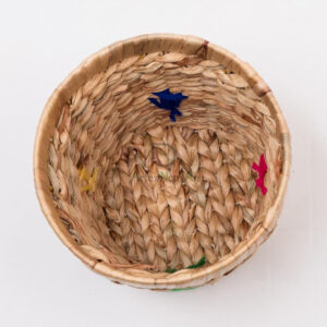 Newest design handmade water hyacinth indoor pots for plant, woven garden flower pot planter W 06 16 018 01