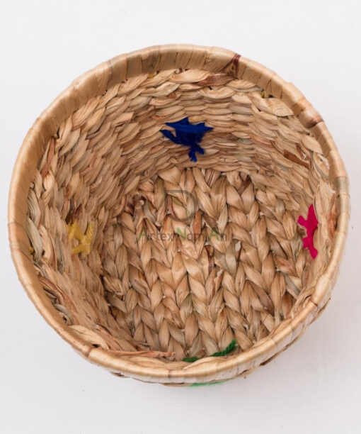 Newest design handmade water hyacinth indoor pots for plant, woven garden flower pot planter W 06 16 018 01