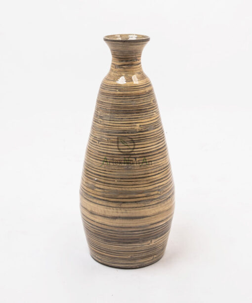 OEM/ODM Service Decorative Antique Natural Flower Vase spun bamboo vase S 15 02 075 01