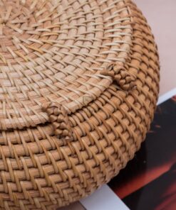 OEM/ODM service round vintage sunburst pattern 20x8cm straw woven bag straw bag summer straw bag R 42 11 001 02
