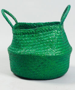 OEM/ODM set of 2 dyed seagrass storage baskets/straw baskets with patterns SG 10 05 072 13