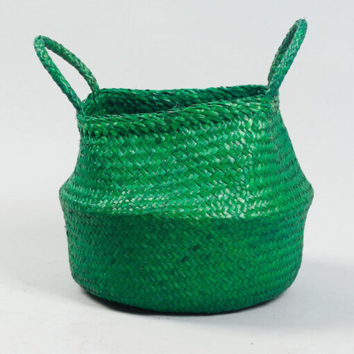 OEM/ODM set of 2 dyed seagrass storage baskets/straw baskets with patterns SG 10 05 072 13