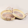 OEM/ODM set of moon pattern laundry basket seagrass laundry basket seagrass basket planter SGS 09 03 015 1
