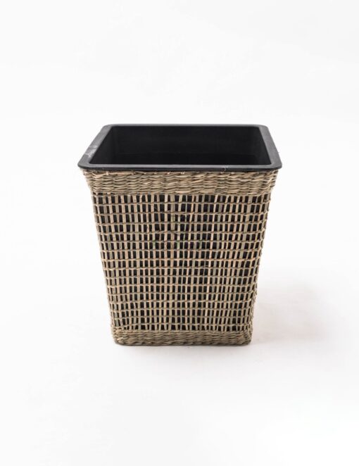 Open Weave Seagrass Indoor Plant Pot With linear SG 06 16 011 01