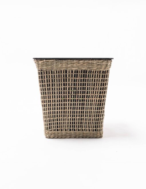 Open Weave Seagrass Indoor Plant Pot With linear SG 06 16 011 01