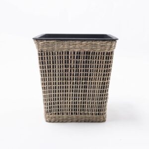 Open Weave Seagrass Indoor Plant Pot With linear SG 06 16 011 01