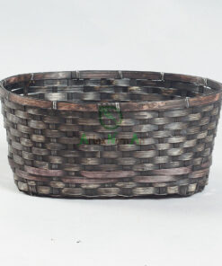 Oval Black Bamboo Storage Basket NB 09 05 110 1