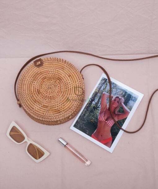 Products round vintage star pattern, round straw bag customized straw bag straw bag material R 42 11 003 02