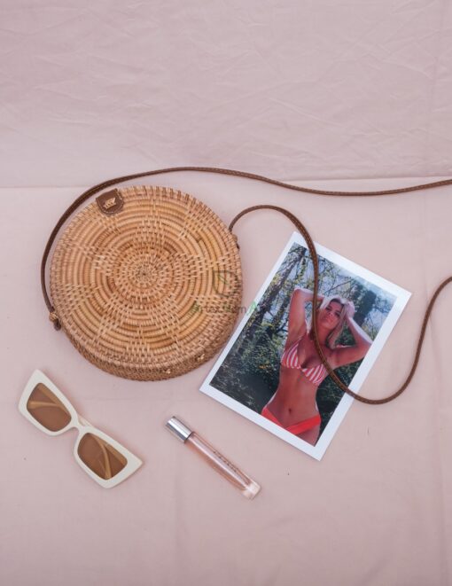 Products round vintage star pattern, round straw bag customized straw bag straw bag material R 42 11 003 02