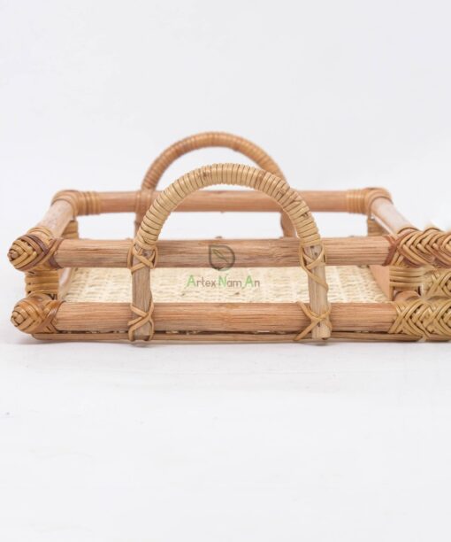 Rattan Rectangle Open weave tray/ handmade serving tray/fruit tray RI 46 03 001 02
