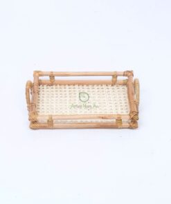 Rattan Rectangle Open weave tray/ handmade serving tray/fruit tray RI 46 03 001 02