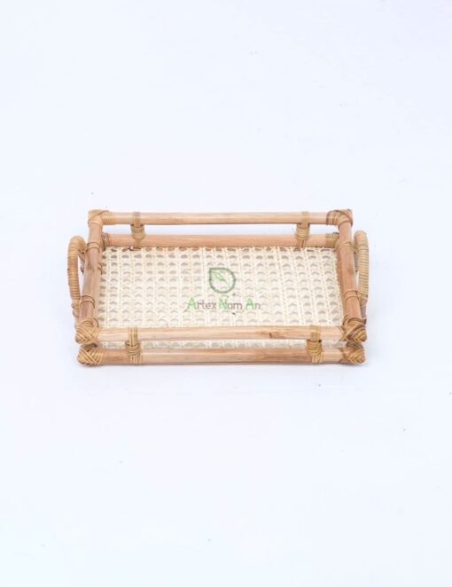 Rattan Rectangle Open weave tray/ handmade serving tray/fruit tray RI 46 03 001 02