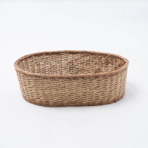 Rattan wicker woven toy snack bread storage basket RAP 10 05 003 01 L