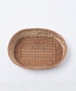 Rattan wicker woven toy snack bread storage basket RAP 10 05 003 01 L