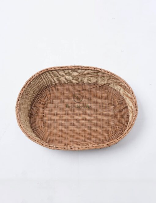 Rattan wicker woven toy snack bread storage basket RAP 10 05 003 01 L