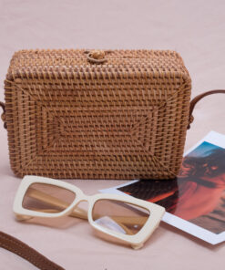 Rectangular Woven Bags Women Handbags Also Rattan Summer Ladies Bags Made In Vietnam R 42 11 001 04