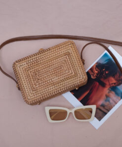 Rectangular Woven Bags Women Handbags Also Rattan Summer Ladies Bags Made In Vietnam R 42 11 001 04