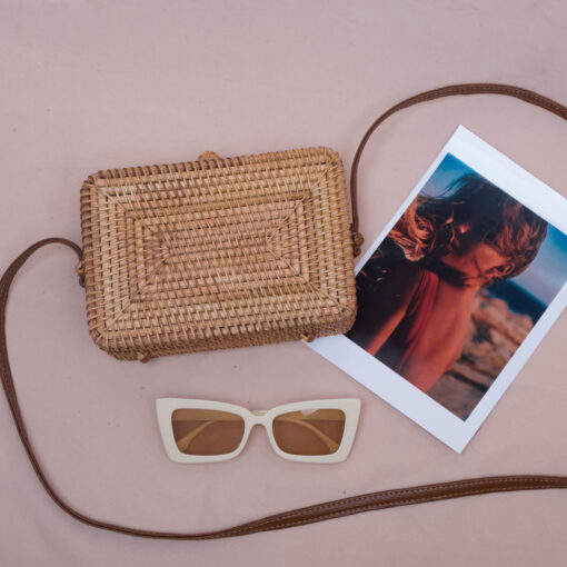 Rectangular Woven Bags Women Handbags Also Rattan Summer Ladies Bags Made In Vietnam R 42 11 001 04