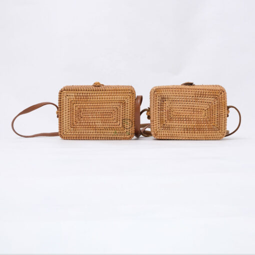 Rectangular Woven Bags Women Handbags Also Rattan Summer Ladies Bags Made In Vietnam R 42 11 001 04