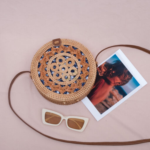 Round Woven Handbags For Women Also Rattan Straw Summer Beach Bag From Vietnam R 42 11 003 01