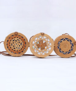 Round Woven Handbags For Women Also Rattan Straw Summer Beach Bag From Vietnam R 42 11 003 01