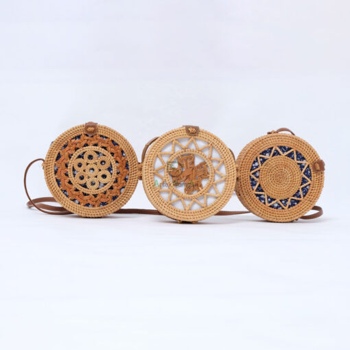 Round Woven Handbags For Women Also Rattan Straw Summer Beach Bag From Vietnam R 42 11 003 01