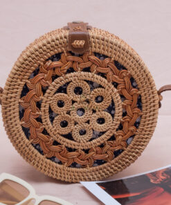 Round Woven Handbags For Women Also Rattan Straw Summer Beach Bag From Vietnam R 42 11 003 01
