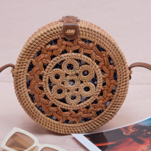 Round Woven Handbags For Women Also Rattan Straw Summer Beach Bag From Vietnam R 42 11 003 01