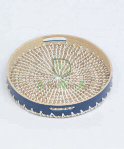 Scandinavian Tray Made From Bamboo And Seagrass SGS 09 03 046 01