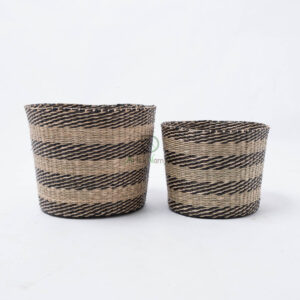 Set Of 2 Seagrass Baskets From Vietnam SG 06 05 438 01